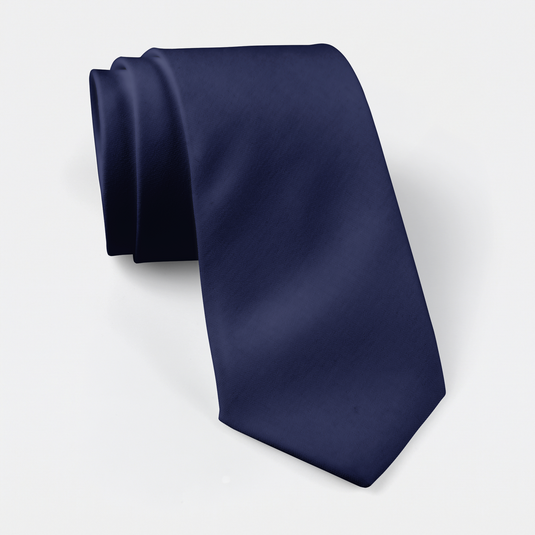 The Editor - Navy Blue Slim Tie 7cm