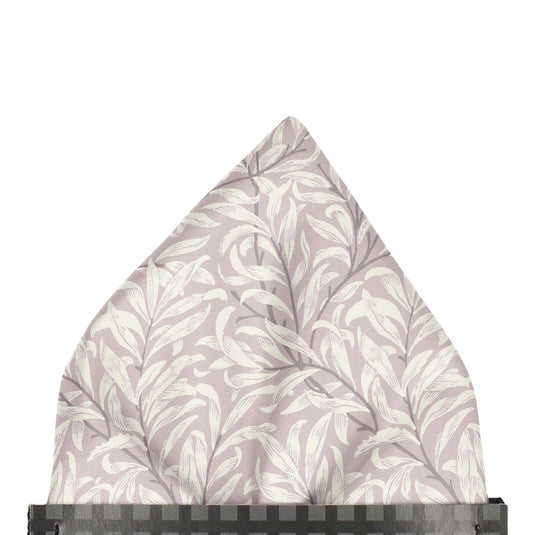William Morris Willow Bough Soft Lilac Pre-Folded Pocket Square