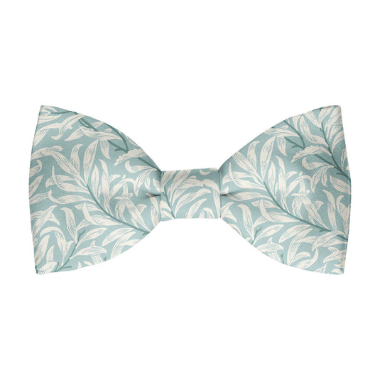 William Morris Willow Bough Duck Egg Blue Pre-Tied Bow Tie