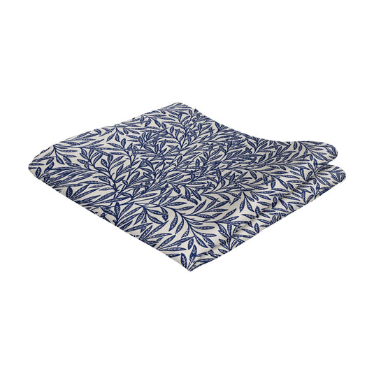 William Morris Nature Ornament Blue Handkerchief