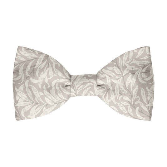 William Morris Willow Bough Champagne Pre-Tied Bow Tie
