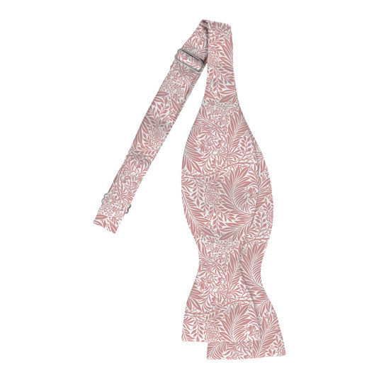 William Morris Larkspur Pink & Cream Self-Tie Bow Tie