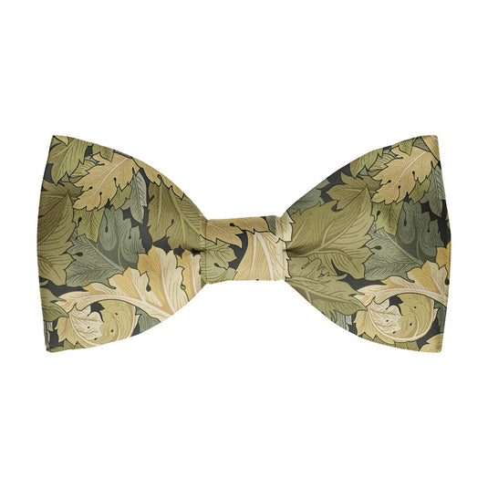 William Morris Flower Garden Green Pre-Tied Bow Tie