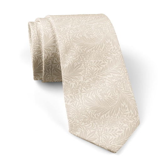 William Morris Larkspur Champagne Tie