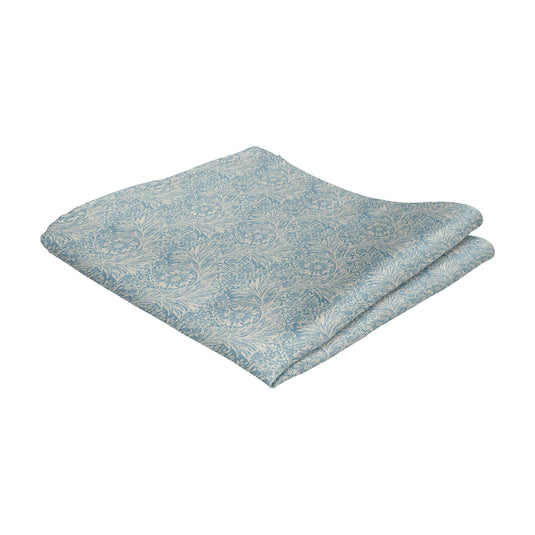 William Morris Marigolds Dusty Blue Handkerchief