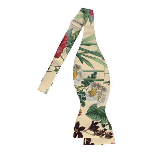 English Garden Multicolour Floral Cream Bow Tie