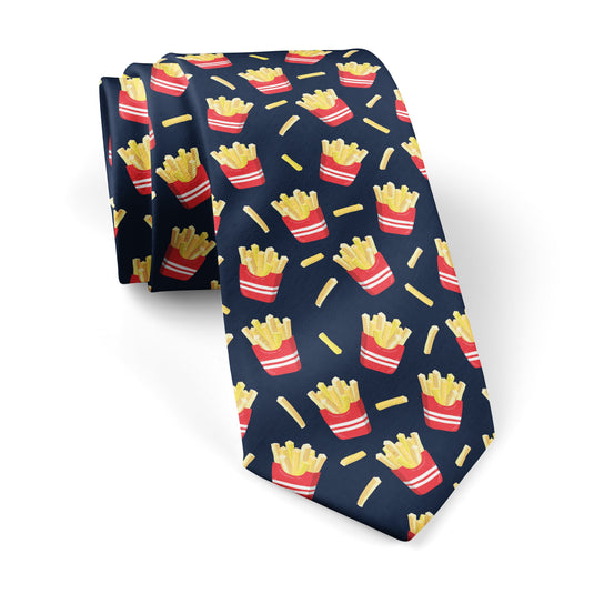 French Fries Quirky Fast Food Tie