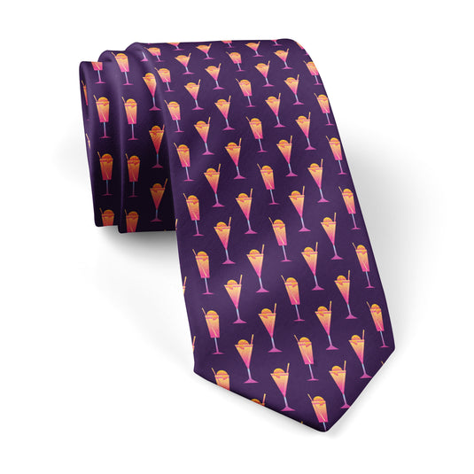 Sunset Cocktails Purple Tie