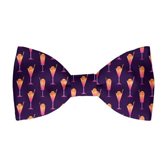 Sunset Cocktails Purple Bow Tie