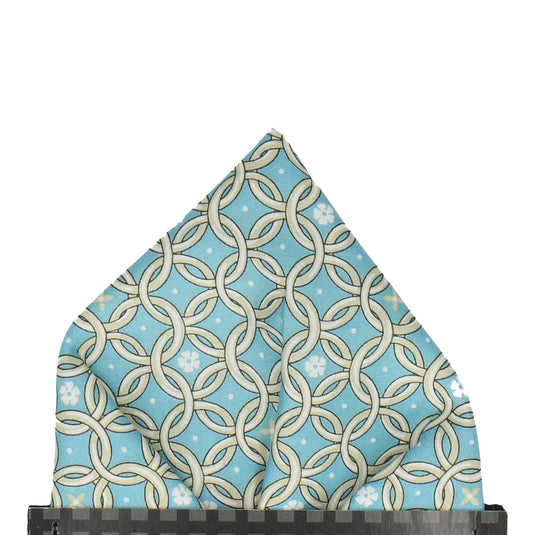 Thomas David Duck Egg Blue (Liberty Fabrics) Pocket Square