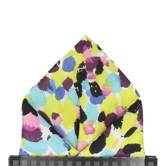 Lime Multi Morning Dew (Liberty Fabrics) Pocket Square