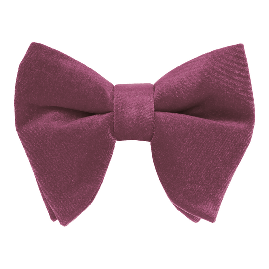 Grape Velvet Large Evening Bow Tie