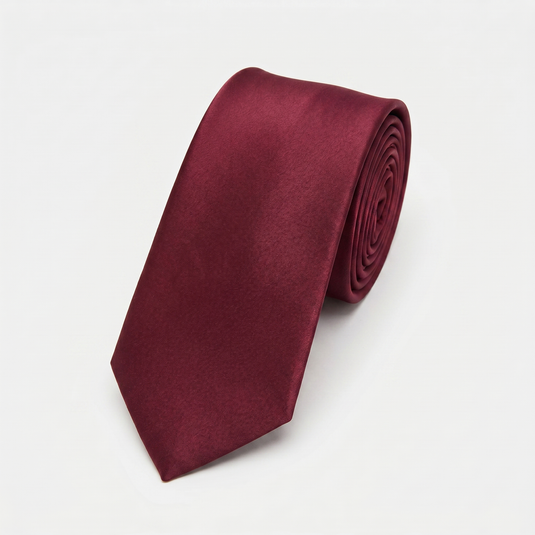The Andy - Burgundy Skinny Tie 5cm