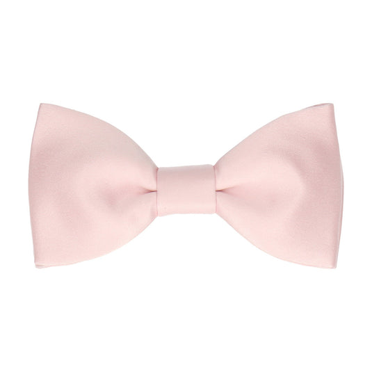 Pale Pink Plain Solid Satin Bow Tie - Bow Tie with Free UK Delivery - Mrs Bow Tie