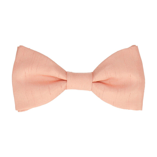 Salmon Pink Faux SilkBow Tie - Bow Tie with Free UK Delivery - Mrs Bow Tie