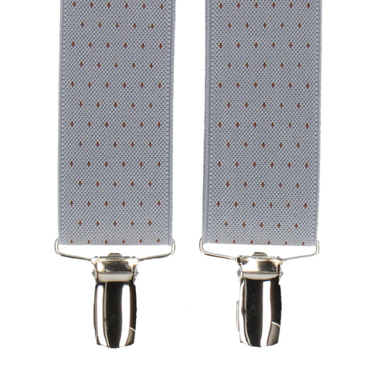 Montgomery in Blue Grey Braces - Braces with Free UK Delivery - Mrs Bow Tie