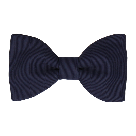 Grosgrain Navy Blue Bow Tie - Bow Tie with Free UK Delivery - Mrs Bow Tie
