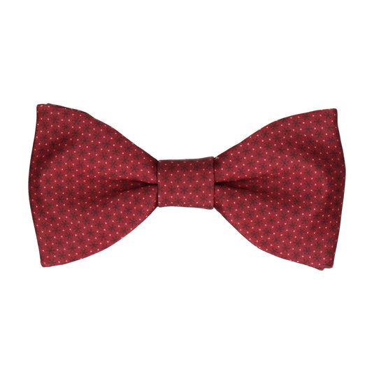 Red Tiny Cross Pattern Bow Tie - Bow Tie with Free UK Delivery - Mrs Bow Tie