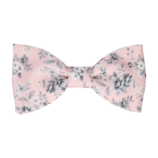 Blush Pink Floral Wedding Bow Tie - Bow Tie with Free UK Delivery - Mrs Bow Tie