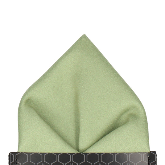Plain Solid Celadon Green Pocket Square - Pocket Square with Free UK Delivery - Mrs Bow Tie