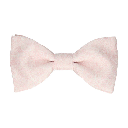 Intricate Dusky Pink Floral Lace Print Bow Tie - Bow Tie with Free UK Delivery - Mrs Bow Tie