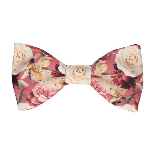 Lily Rose Bouquet Sorbet Pink Bow Tie - Bow Tie with Free UK Delivery - Mrs Bow Tie