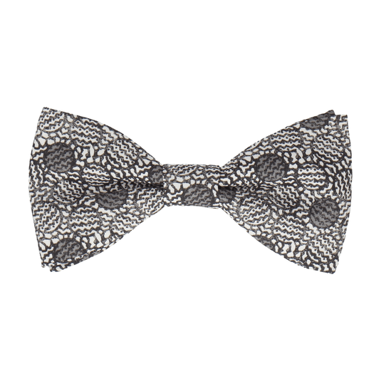 Achilles Grey Liberty Cotton Bow Tie - Bow Tie with Free UK Delivery - Mrs Bow Tie