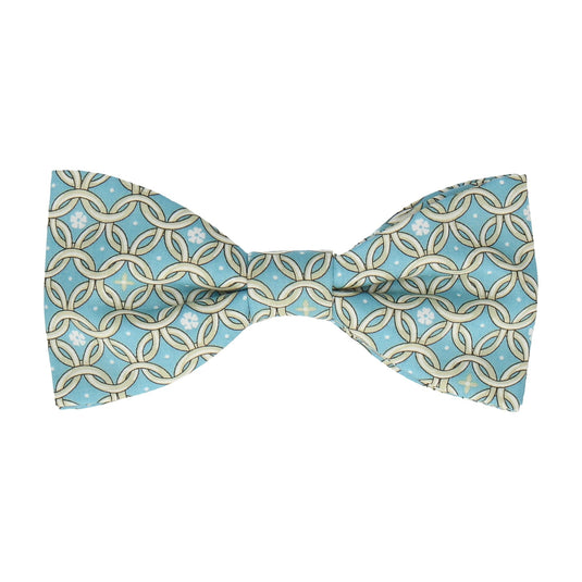 Thomas David Duck Egg Blue Liberty Cotton Bow Tie