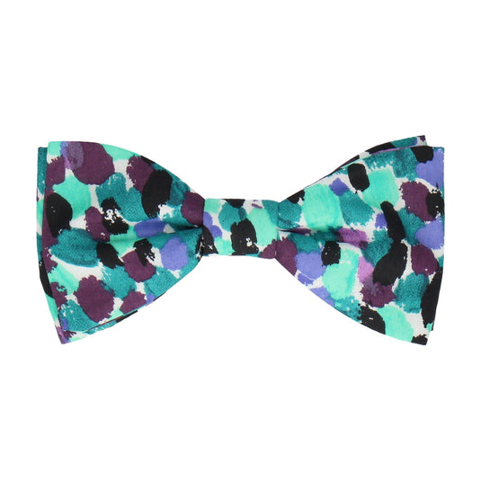 Green Morning Dew Liberty Cotton Bow Tie - Bow Tie with Free UK Delivery - Mrs Bow Tie