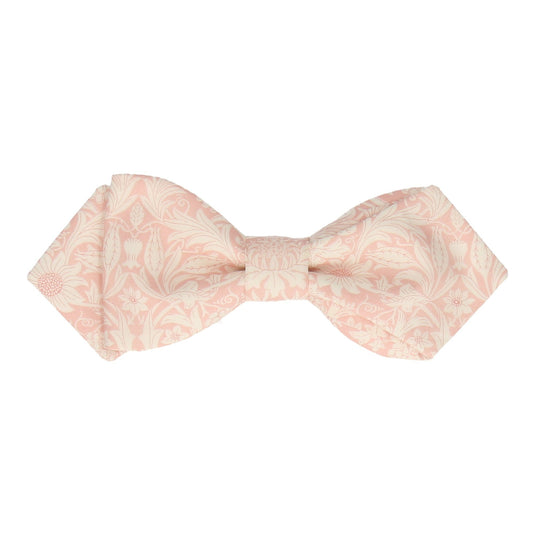 Pale Pink Floral Mortimer Liberty Cotton Bow Tie - Bow Tie with Free UK Delivery - Mrs Bow Tie