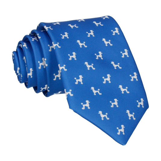 Blue Poodle Tie - Tie with Free UK Delivery - Mrs Bow Tie