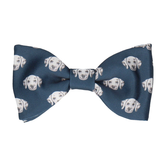Dalmation Face Navy Blue Bow Tie - Bow Tie with Free UK Delivery - Mrs Bow Tie