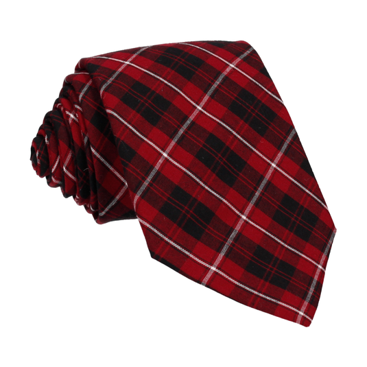 Red 'Cameron of Lockeil' Tartan Tie - Tie with Free UK Delivery - Mrs Bow Tie