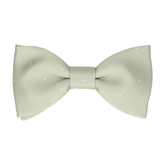 Sage Green Mini Pin Dots Bow Tie - Bow Tie with Free UK Delivery - Mrs Bow Tie