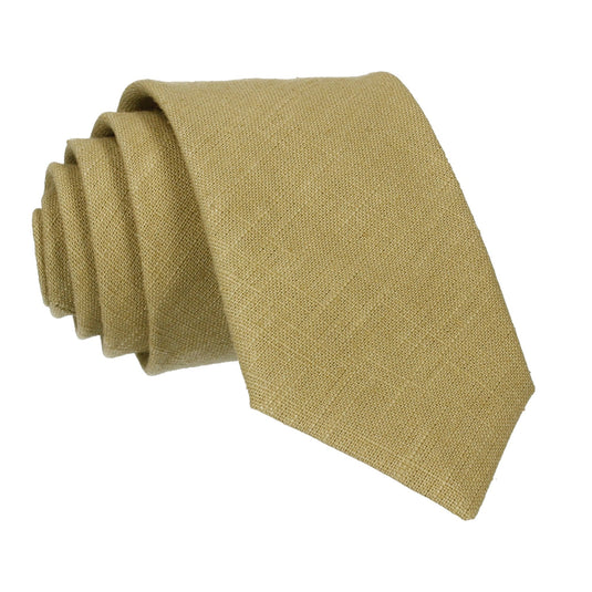 Linen Green Tie - Tie with Free UK Delivery - Mrs Bow Tie