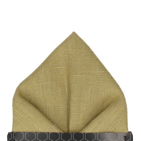 Linen Green Pocket Square - Pocket Square with Free UK Delivery - Mrs Bow Tie