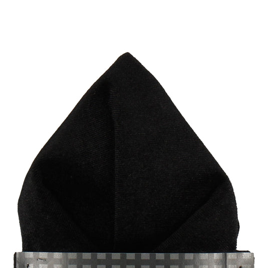 Black Velvet Pocket Square - Pocket Square with Free UK Delivery - Mrs Bow Tie