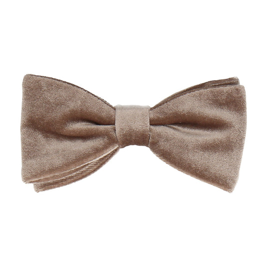 Truffle Velvet Bow Tie - Bow Tie with Free UK Delivery - Mrs Bow Tie