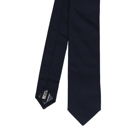 Cotton Dark Navy Tie - Tie with Free UK Delivery - Mrs Bow Tie