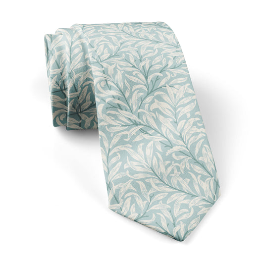 William Morris Willow Bough Duck Egg Tie