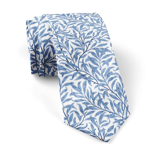 William Morris Willow Bough Blue & White Tie