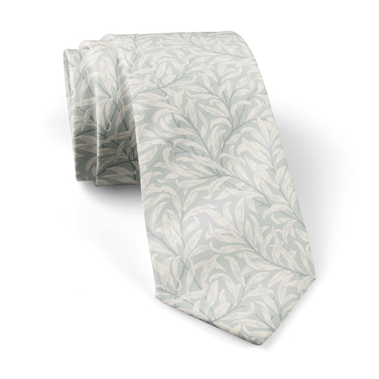 William Morris Willow Bough Soft Grey Tie