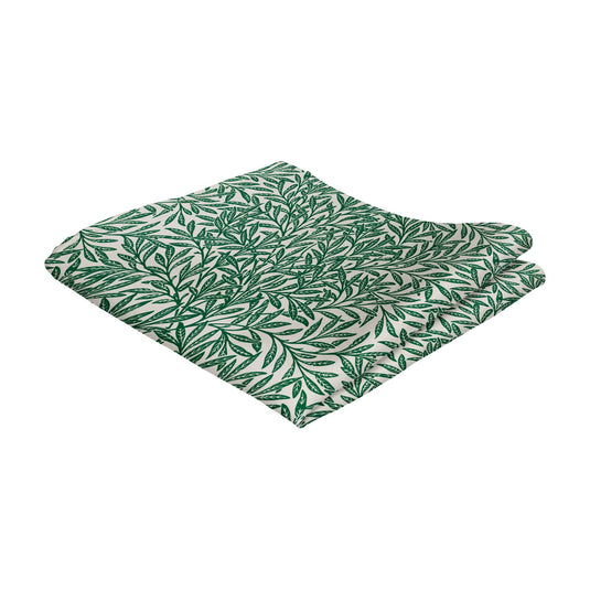William Morris Nature Ornament Green Handkerchief
