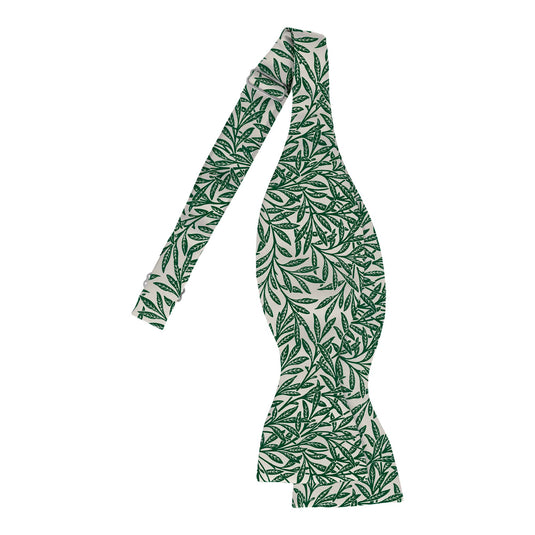 William Morris Nature Ornament Green Self-Tie Bow Tie