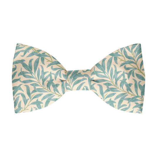 William Morris Willow Bough Teal & Cream Pre-Tied Bow Tie