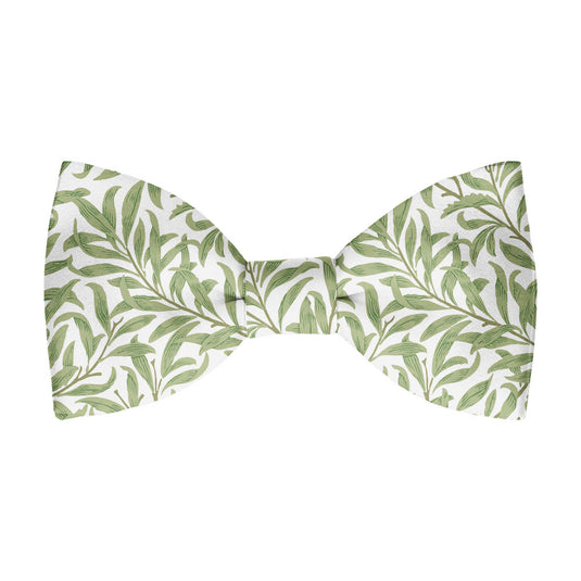 William Morris Willow Bough Sage Green Pre-Tied Bow Tie