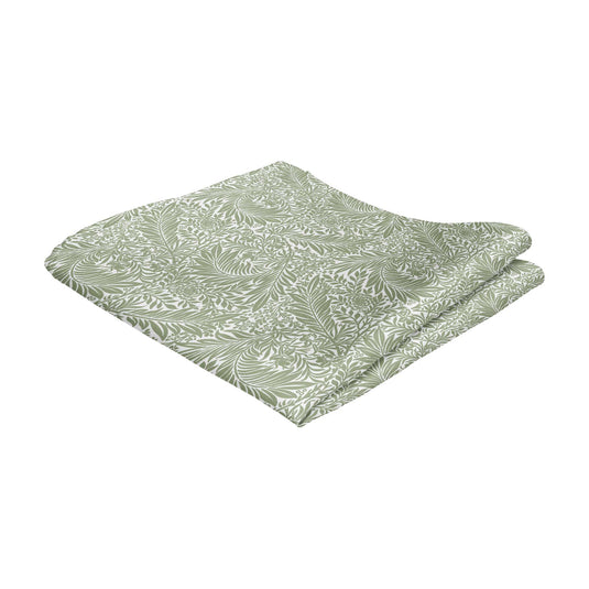 William Morris Larkspur Sage Green Pocket Square