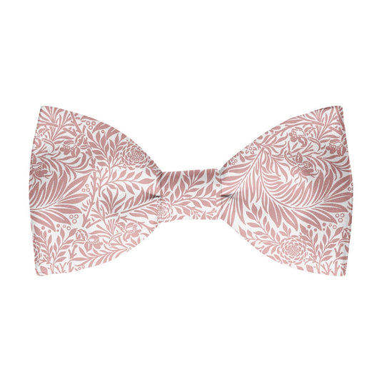 William Morris Larkspur Pink Rose Pre-Tied Bow Tie