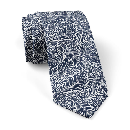 William Morris Larkspur Navy Blue Tie