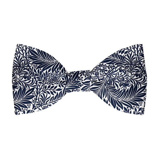 William Morris Larkspur Navy Blue Pre-Tied Bow Tie